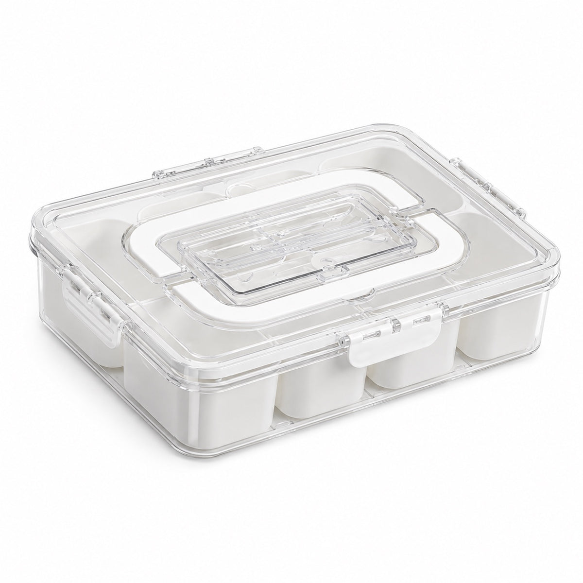 NIBBLEA Box vide avec huit compartiments, vue de dessus