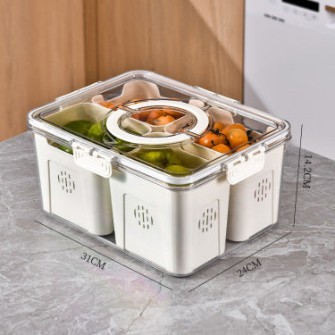 NIBBLEA Fresh Box – Unterteilte Box mit Deckel