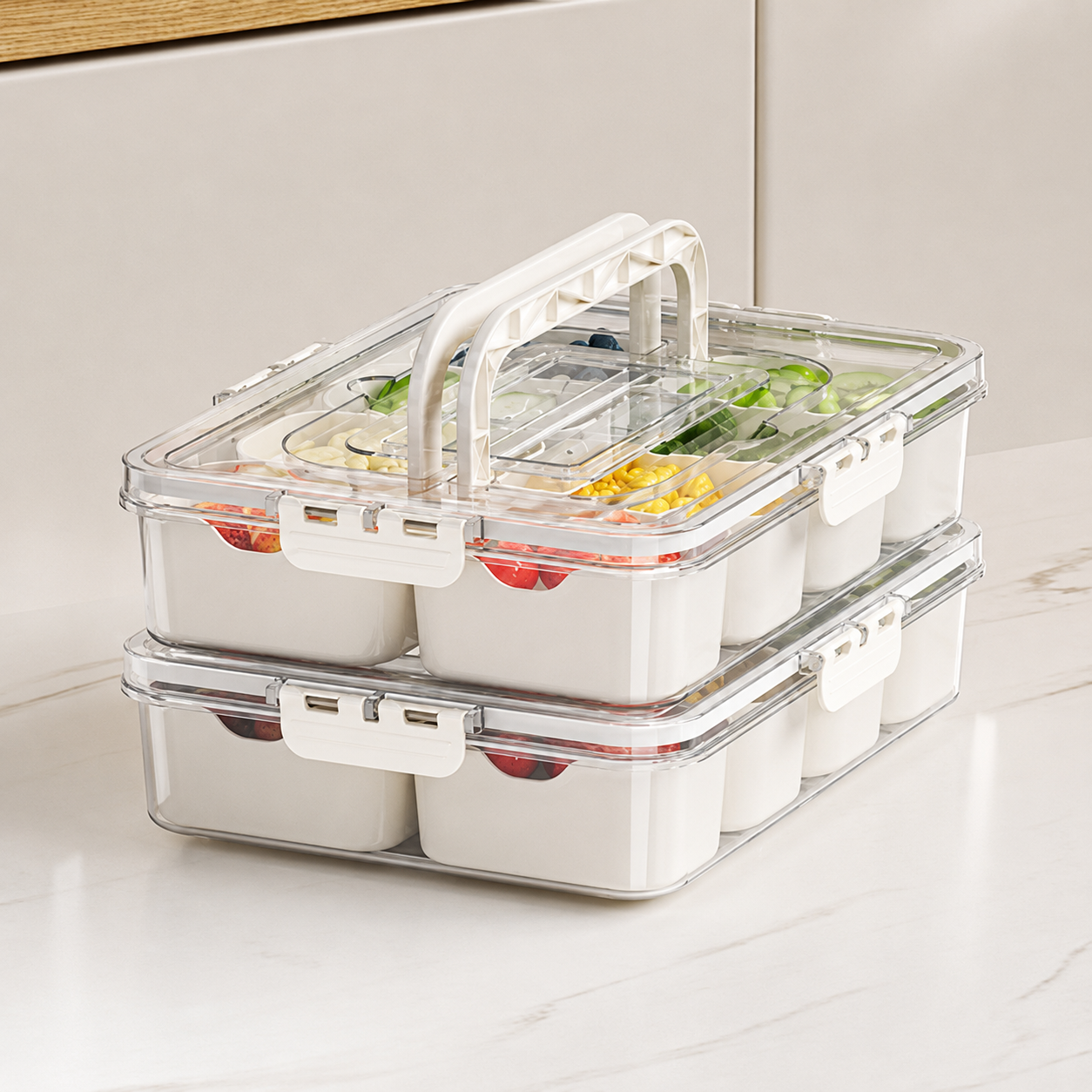 NIBBLEA Box – Snack- & Aperitifbox mit 8 Fächern