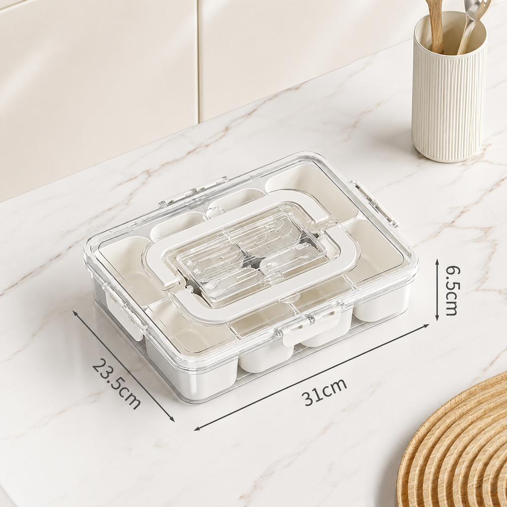NIBBLEA Box — 8-compartment snack & aperitif box